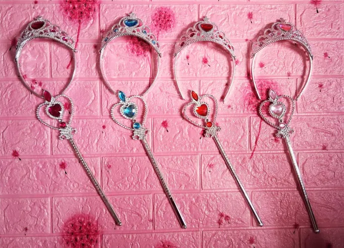 Kit princesa tiara e varinha