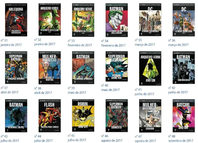 DC Comics - Coleção de Graphic Novels n° 31 a 60