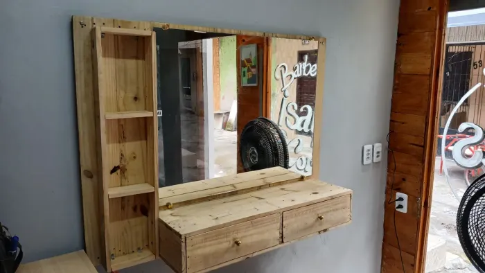 Bancada para Barbearia