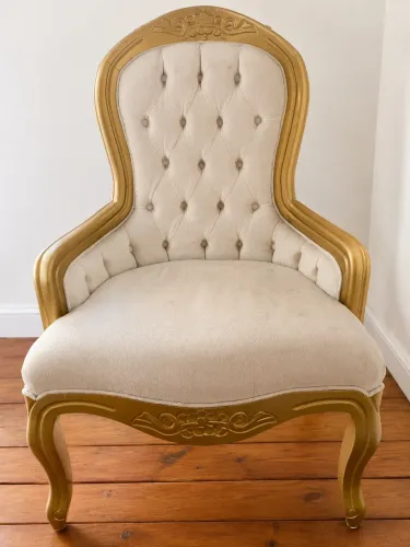 Poltrona Luís XV Dourado