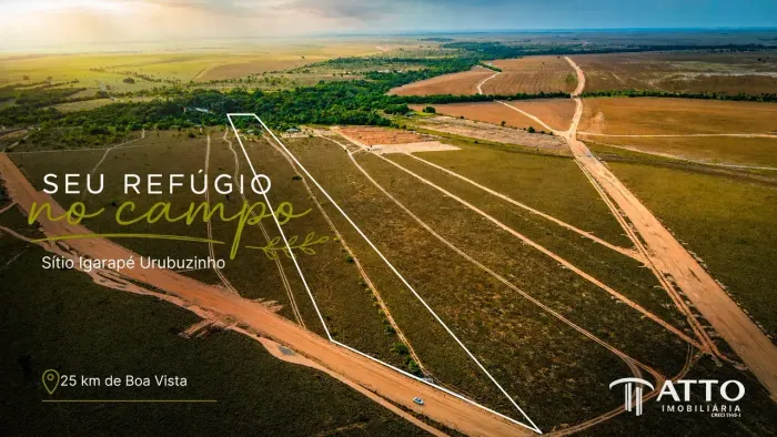 Sítio Igarapé Urubuzinho à 25km de Boa Vista com 4,83 ha