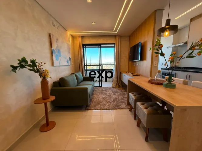 Apartamento com 2 Dorms, sendo 1 suíte mobiliado e decorado no Alvinópolis - Atibaia