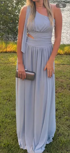 Vestido azul para casamentos 