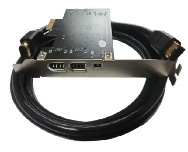 Placa Pci-ex Firewire 1394a Chip Texas Instruments 400 pci-e 6 pinos Prof.
