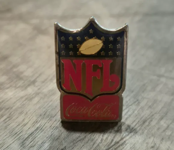 Pin Broche Vintage Oficial NFL Coca-Cola 1985 - Oficial