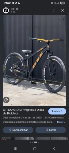 Vendo bicicleta com três meses de uso com nota fiscal