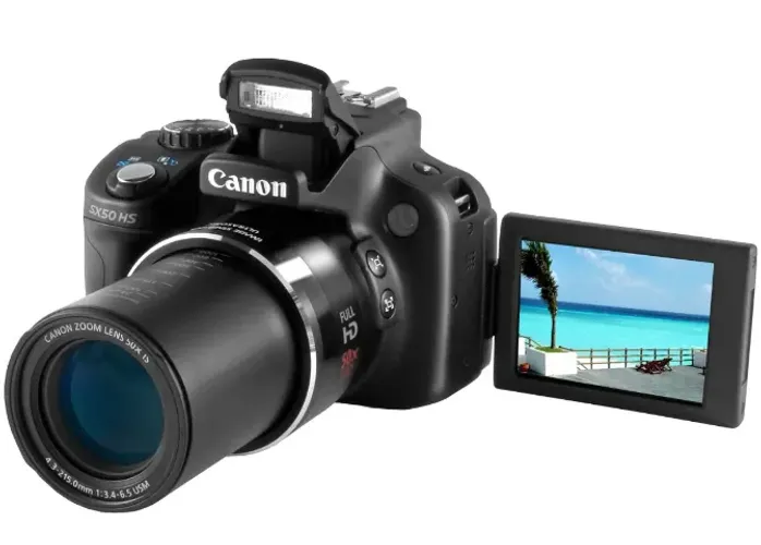 câmera digital canon powershot sx50 hs 12.1mp - filma em full hd zoom óptico 50x