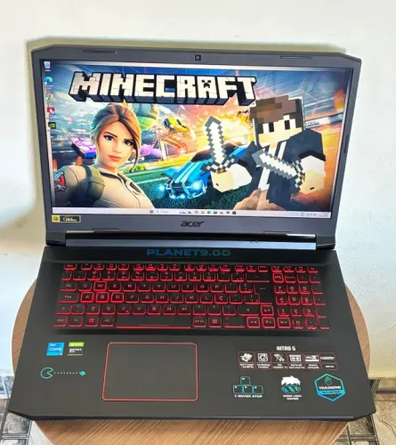 Notebook Acer Nitro 5 gamer - i5 de 10 geração - 16gb de ram - SSD de 512gb - GTX1650 - 17
