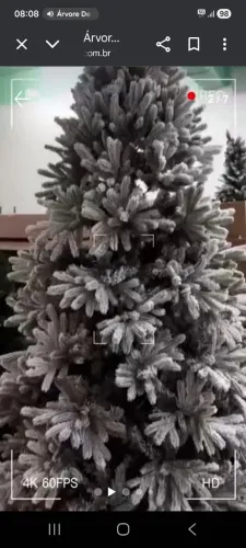 Árvore de Natal Pinheiro Flocada de Luxo