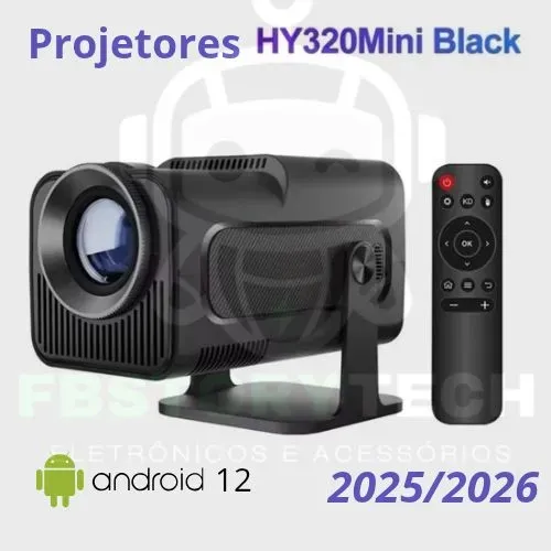 Mini Projetores Android 12 hy320 {2025/2026}