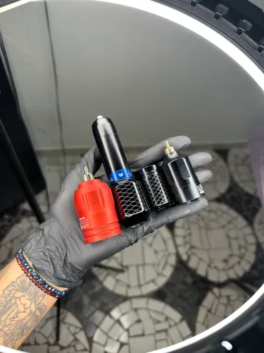 Kit Máquina de Tatuagem Electric Ink Pen Original + 2 Baterias Wireless