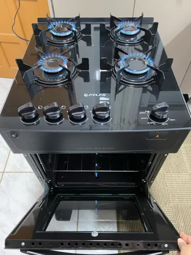 Fogão Mesa Vidro Automático Usado - Entrego !