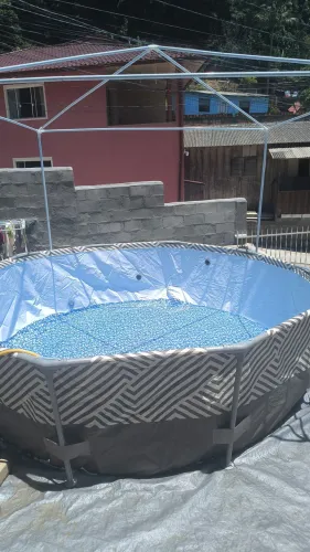 Piscina Estruturada Circular 5200 Litros Mor 3metros