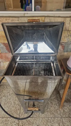 Churrasqueira a gás a bafo