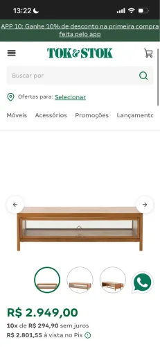 VENDO mesa de centro TOKSTOK 100% MADEIRA