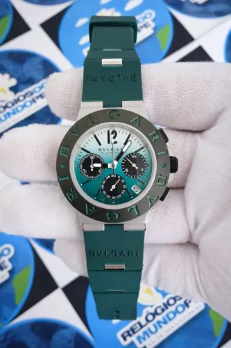 RELÓGIO BVLGARI ALUMINIUM CHNOGRAPH VERDE