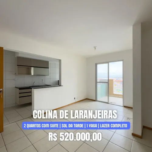 Apartamento, 2 quartos, 1 suíte, 69 m², 1 vaga no Parque Res. Laranjeiras em Serra