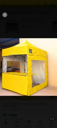Tenda 2x2 nova nunca usada cor marrom