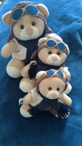 Conjunto com 3 Urso Aviador