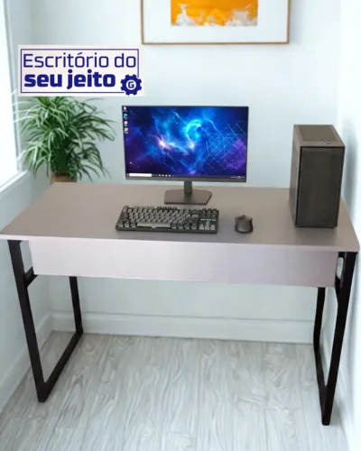 Mesa Gamer REFORÇADA NOVA 1,1m Escrivaninha Industrial Multiuso Notebook Estudo Computador