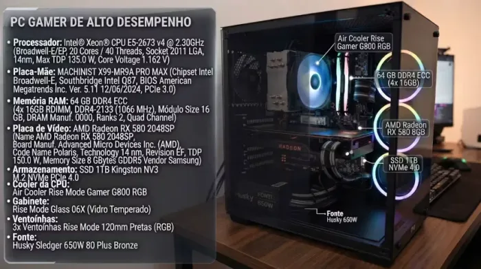 Computador de auto desempenho.
