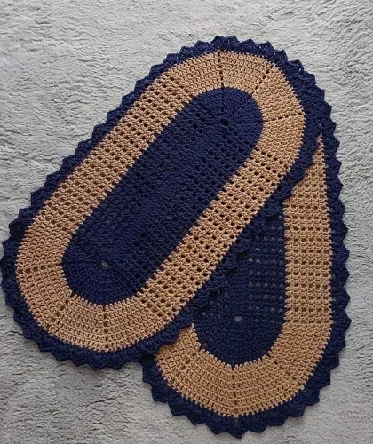 Tapetes de crochê 