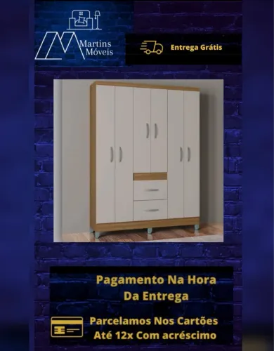 GRANDE PROMOÇÃO*GUARDA ROUPA ENTREGA GRÁTIS ACEITA CARTÃO