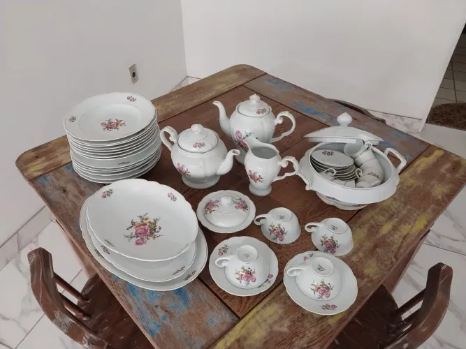 Louça porcelana conjunto 42 peças