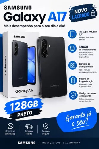 A17 lacrado 128gb