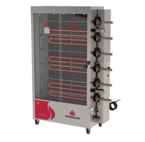 Forno Assador Rotativo Elétrico Progás PR-631 E 6 Espetos 380V P45797