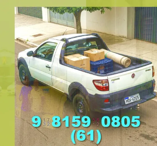 frete entrega em sobradinho, guará e jardim ingá, agende já sua coleta!