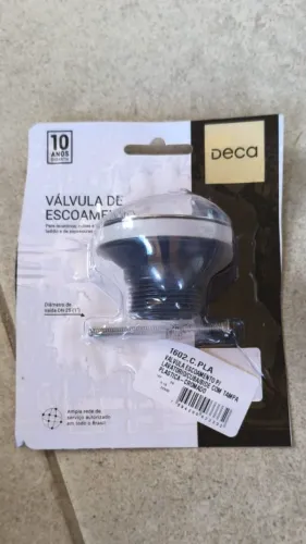 Válvula de Escoamento Deca para Lavatório Cuba e Bidê Original