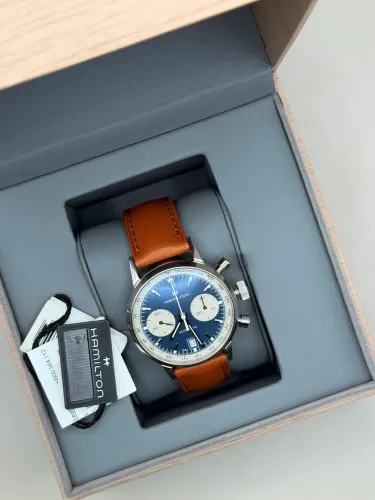 Hamilton Intra-Matic Auto Chrono Azul H38416541 40mm