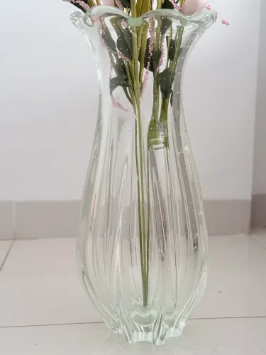 Murano translúcido 45 cm decoração