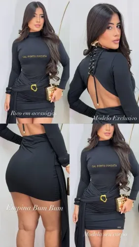 Vestido da sal ponto pimenta  novo 