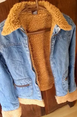 Jaqueta jeans Forrada