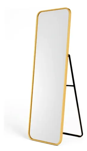 Espelho Corpo Inteiro Com Suporte Chão E Parede 160x50cm