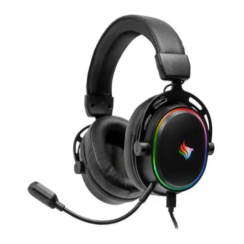 Headset Gamer Pichau Vega, Drivers 50mm, Preto, 12x 12,27