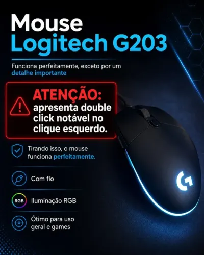 Logitech G203 (Clique duplo)