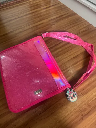 Fichário Rosa Glitter Puket
