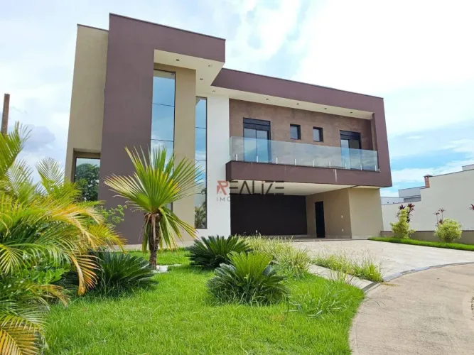 Sobrado com 4 suítes e escritório à venda, 320 m² por R$ 2.950.000 - Condomínio Fechado - 