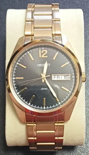 Relógio Masculino Orient Dourado MGSS2009 - Novo Sem Uso