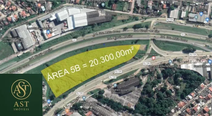 Área à venda, 20300 m² por R$ 16.000.000,00 - Centro (Manilha) - Itaboraí/RJ