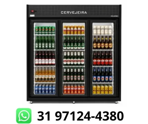 Cervejeira 3 Portas com Iluminação Polo Frio