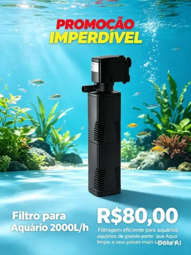 Filtro interno aquário