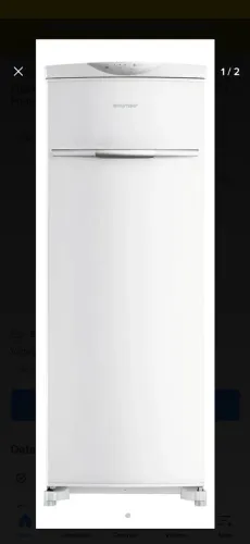 Freezer vertical bvr28nb frost free Brastemp 127 volts, branco.