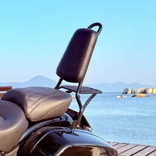 Sissy Bar King 25" Destacável com Bagageiro Removível para Softail