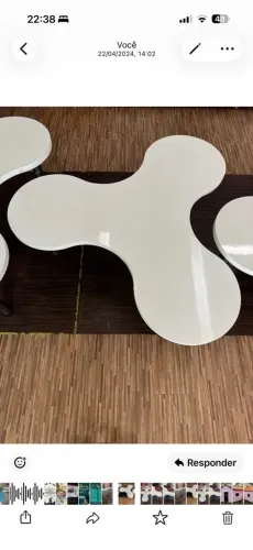 Mesa infantil branca para escola ou brinquedoteca