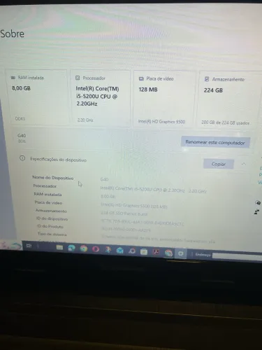 Notebook Lenovo