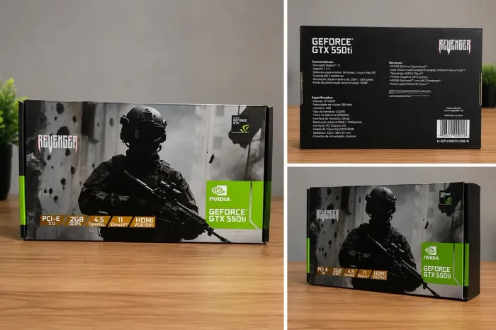 PLACA DE VÍDEO GTX 550 Ti 2GB DDR5 - Revenger Nova.